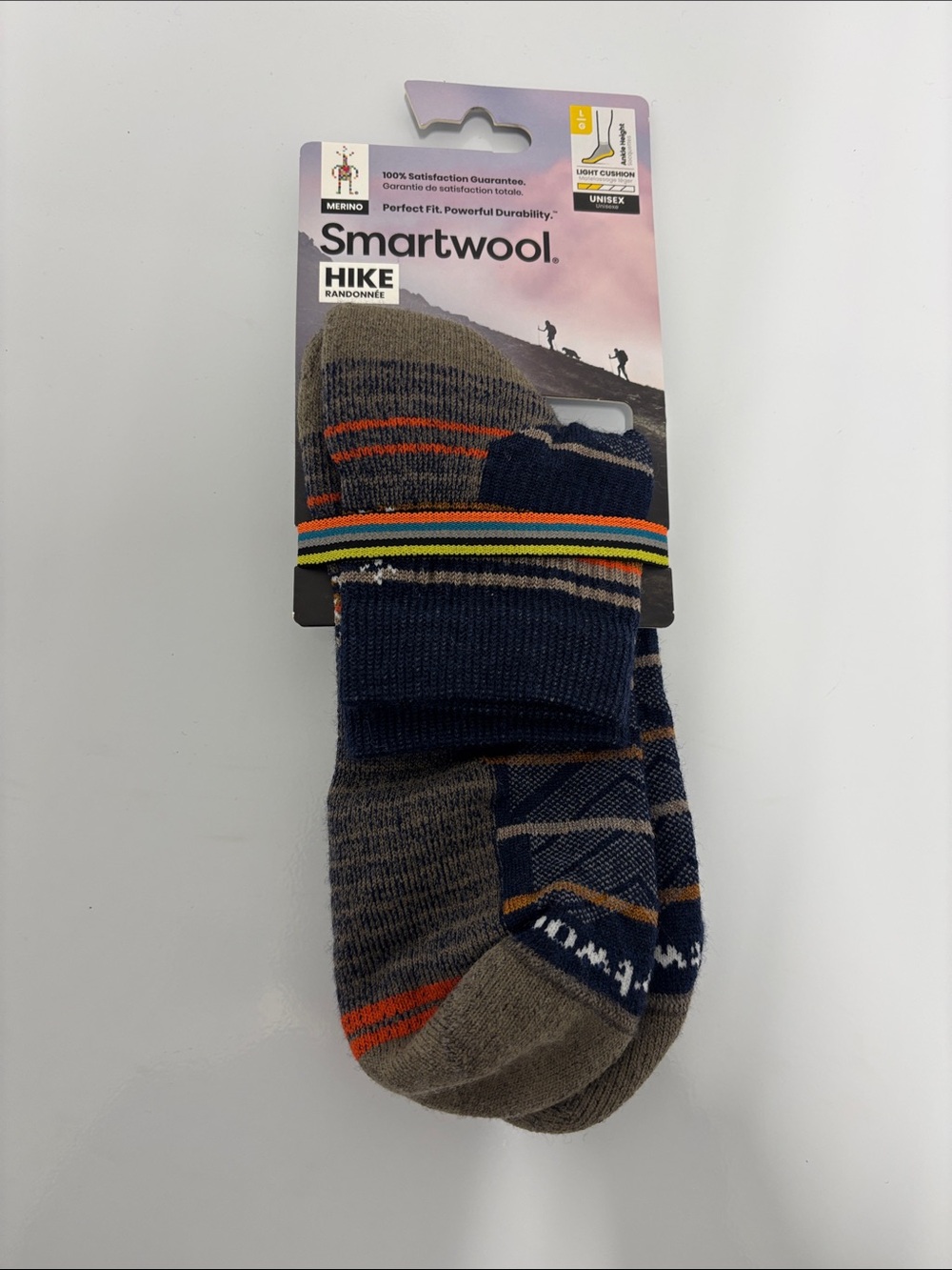 Smartwool Men’s Hike Socks ankle height deep navy Large NWT
